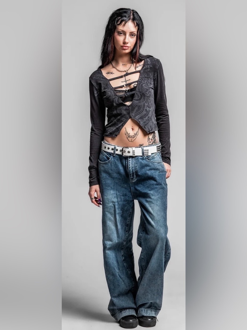 NWOT SCALE LS TOP by Affliction